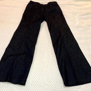 NWT high rise wide leg dark indigo denim Talbots Heritage
